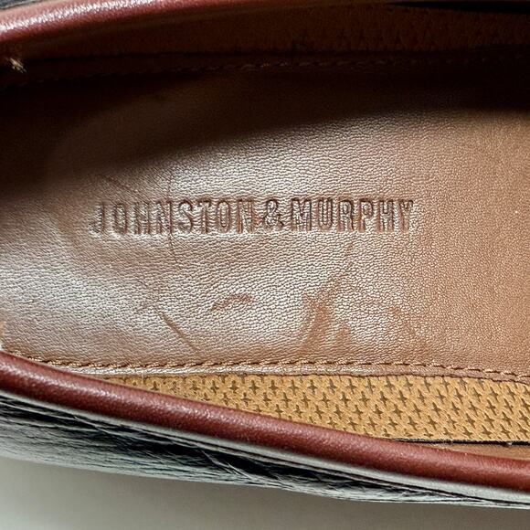 Johnston & Murphy Aragon II Kiltie Tassel Leather Loafer Mens 8W Brown L.4.5 - Picture 13 of 16